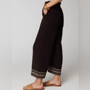 Pure Jill Women's Black Wide-Leg Pants